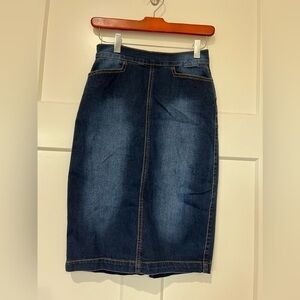 Roma Studio Vintage  Knee Length Jean Skirt Sz M